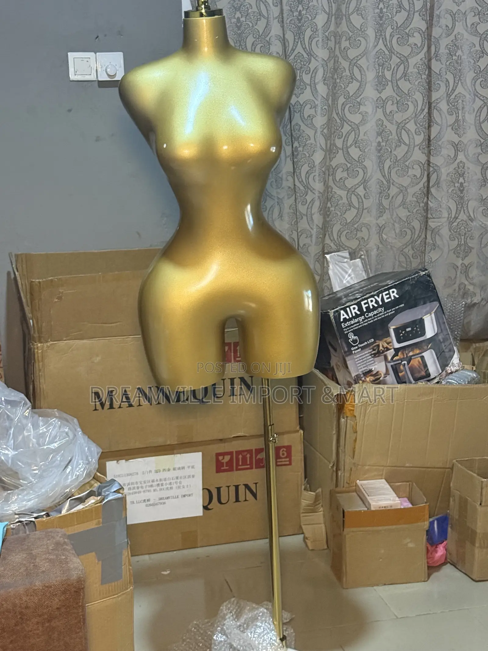 Gold Fiberglass Mannequin