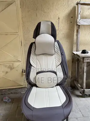 Premium Luxury Car Seat Cover Set - Beige & Brown