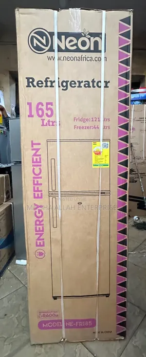 POWERFUL & DURABLE 165 Liters Neon Top Freezer Refrigerator