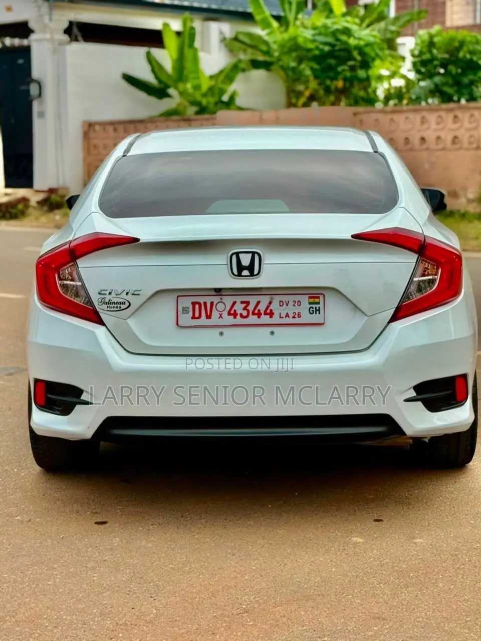 Honda Civic EX-L 4dr Sedan (1.5L 4cyl) 2017 White