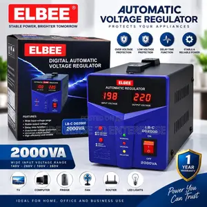 Elbee Automatic Voltage Regulator- Stabilizer 2000watts