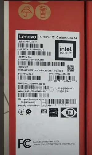 New Laptop Lenovo ThinkPad X1 Carbon 32GB Intel Core Ultra 7 SSD 1T
