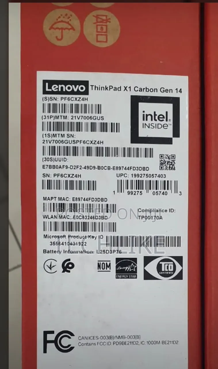 New Laptop Lenovo ThinkPad X1 Carbon 32GB Intel Core Ultra 7 SSD 1T