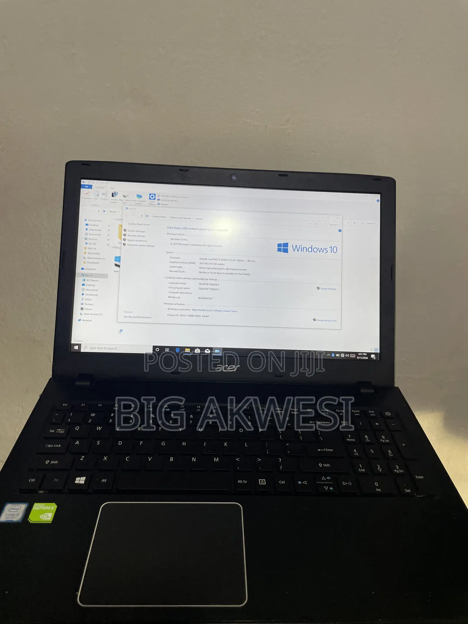 Laptop Acer Aspire E5-576G 2GB Nvidia HDD+SSD 1T