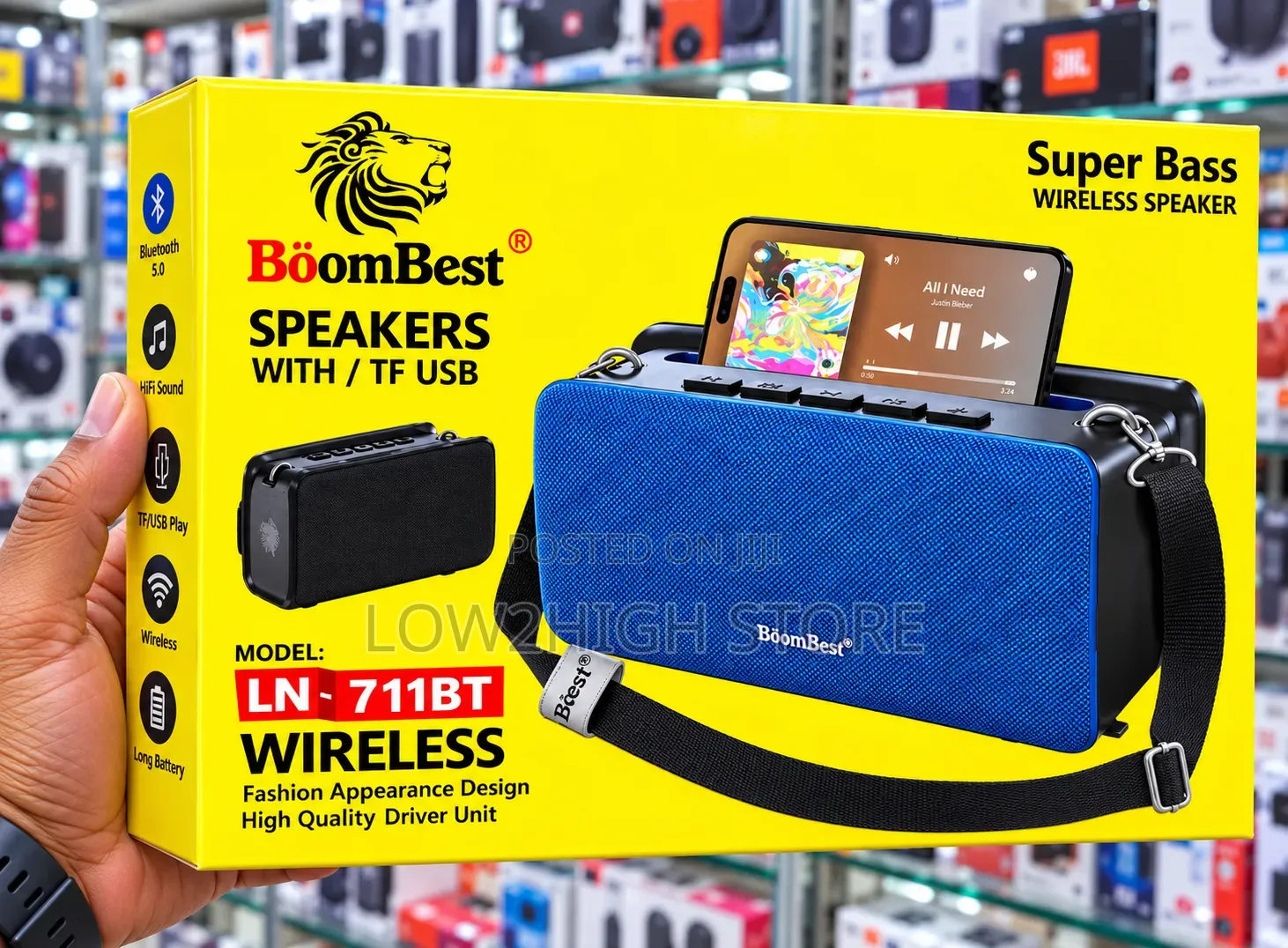 BoomBest LN-711BT Super Bass Wireless Bluetooth Speaker - Low2High