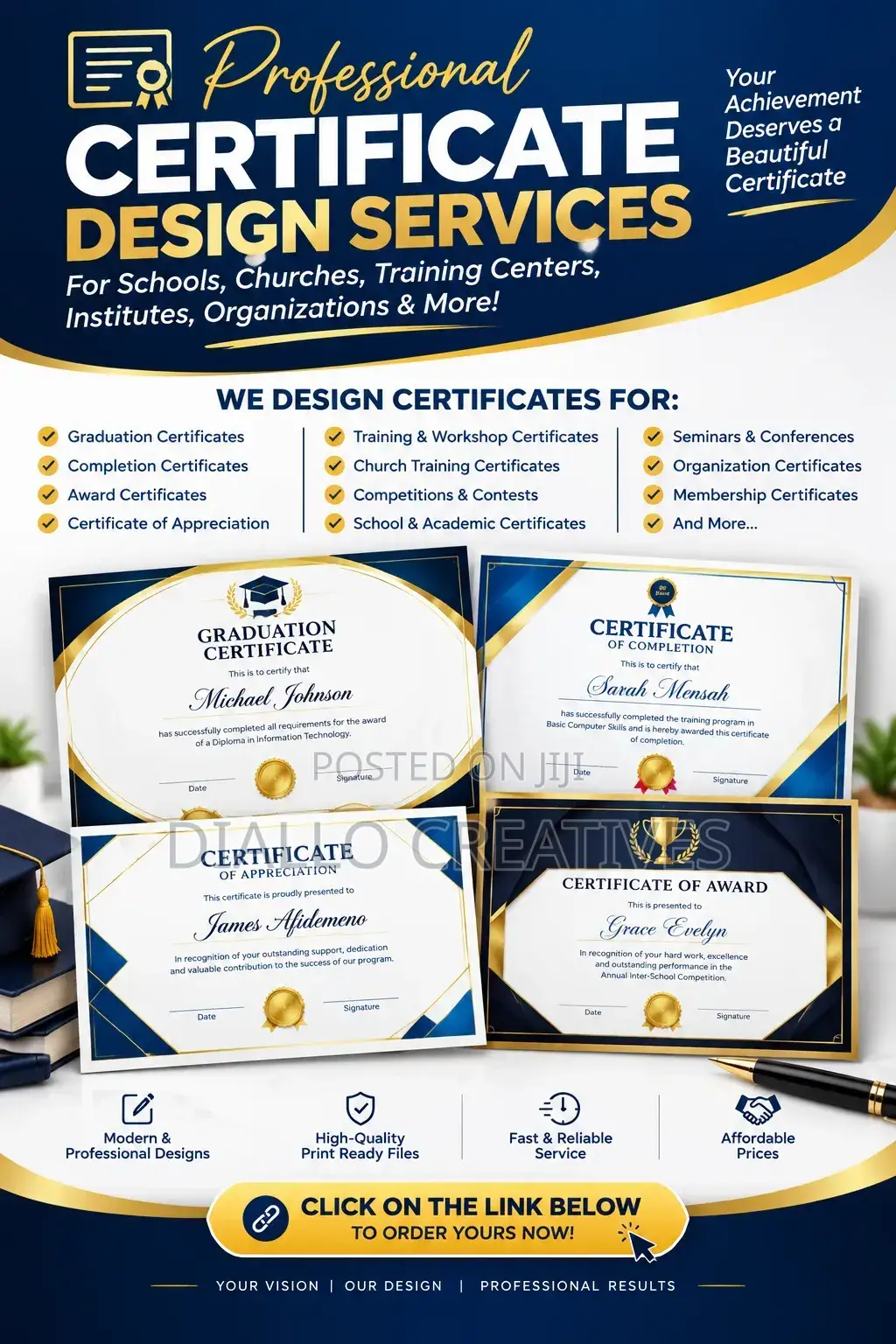 Certificate Design Service