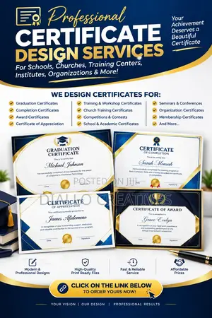 Certificate Design Service