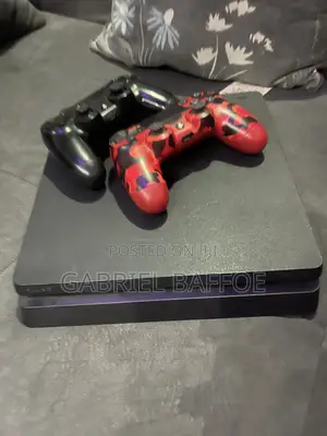 PS4 Slim With Controllers and Games 500GB With 3 Games