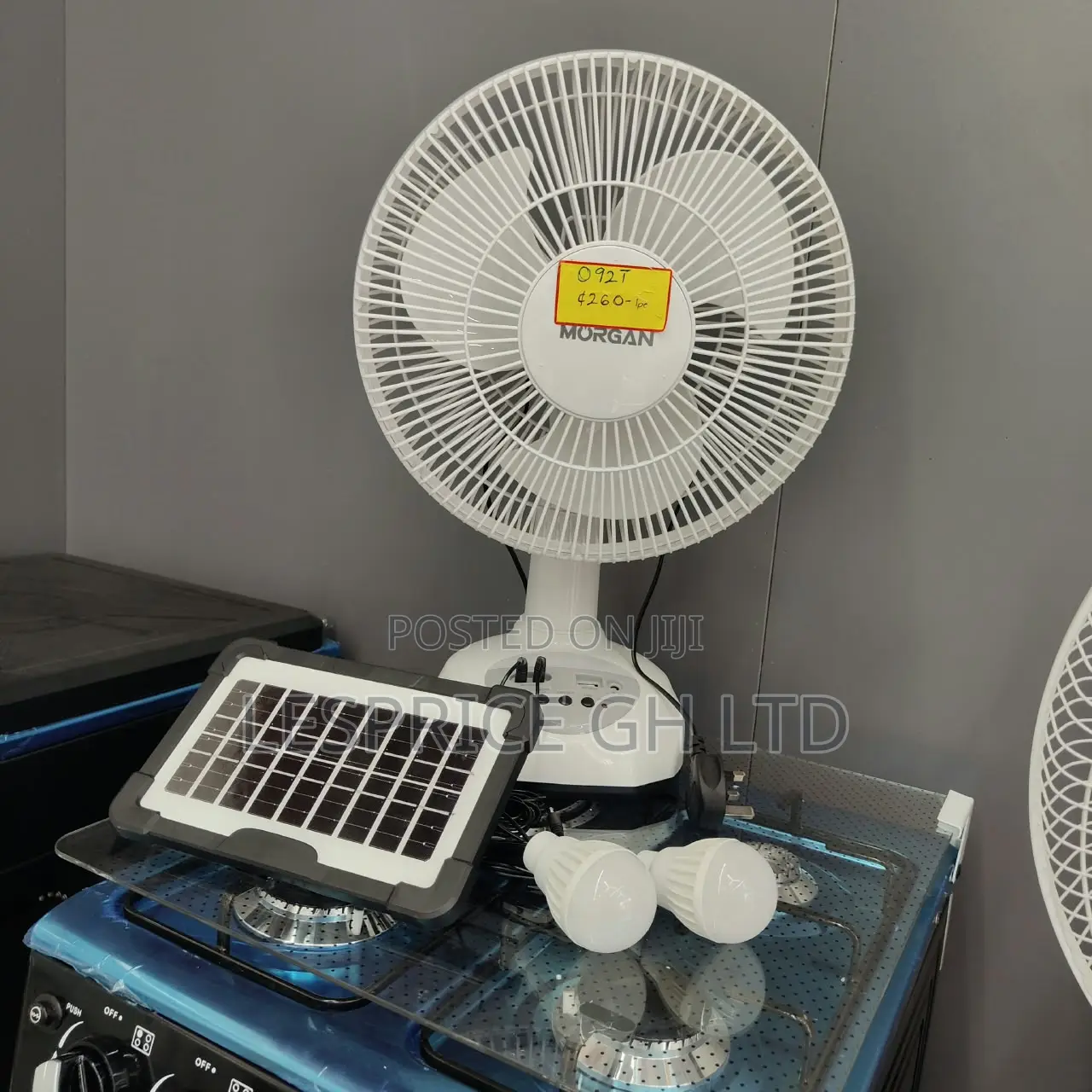 Save Energy and Money on Our Strong Rechargeable Fan With Solar Panels