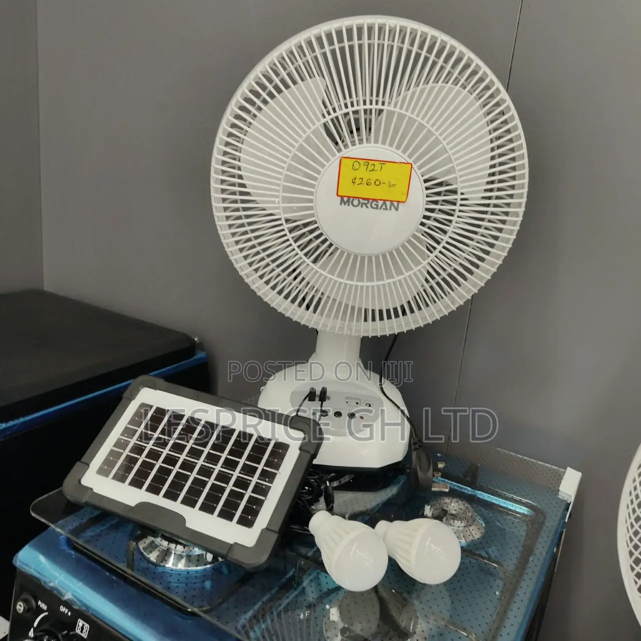 Save Energy and Money on Our Strong Rechargeable Fan With Solar Panels