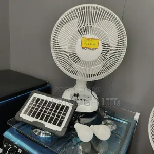 Save Energy and Money on Our Strong Rechargeable Fan With Solar Panels