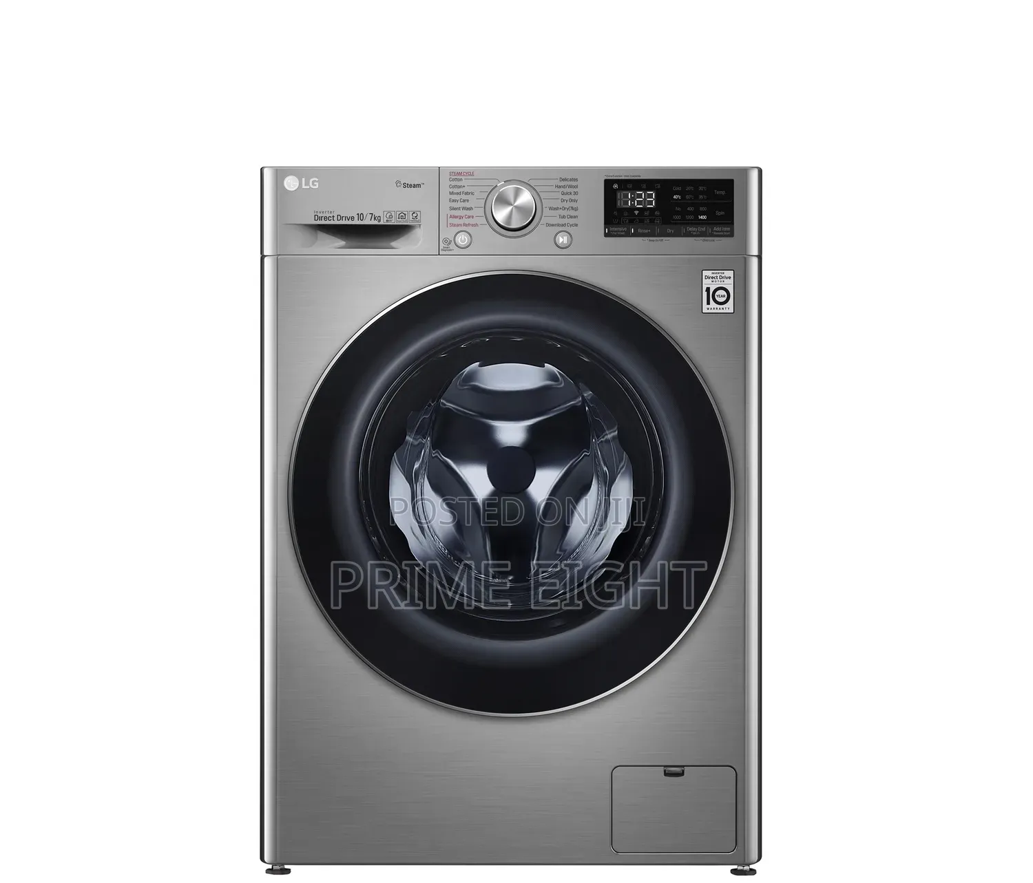 LG 10.5kg/7Kg Front Load (F4V5RGP2T) Fully Automatic Washer-Dryer