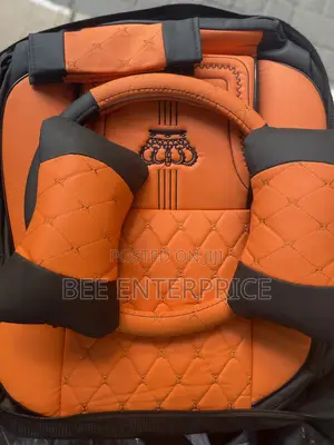 Orange and Black Full Seat Cover