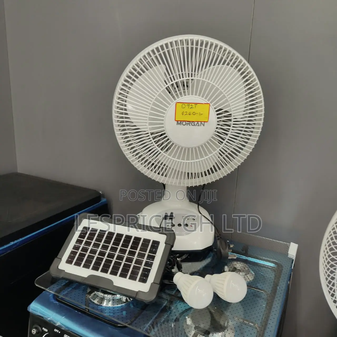 Exclusive Price Cut on Our Compact Rechargeable Solar Fan With Bulbs