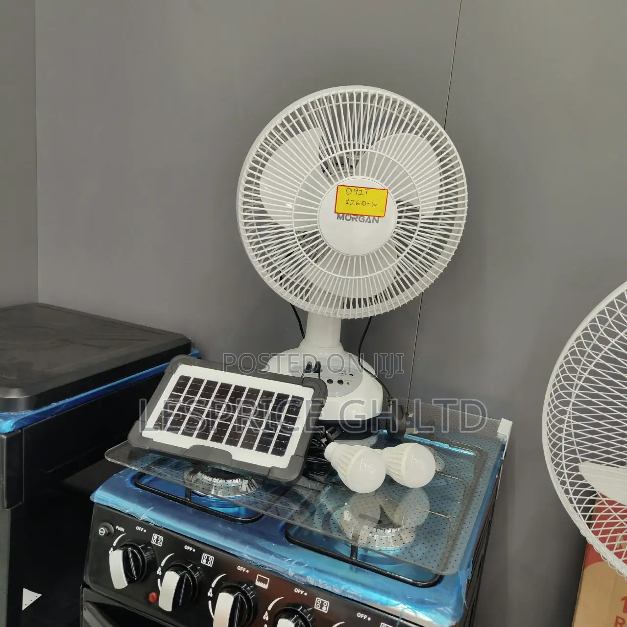 Exclusive Price Cut on Our Compact Rechargeable Solar Fan With Bulbs