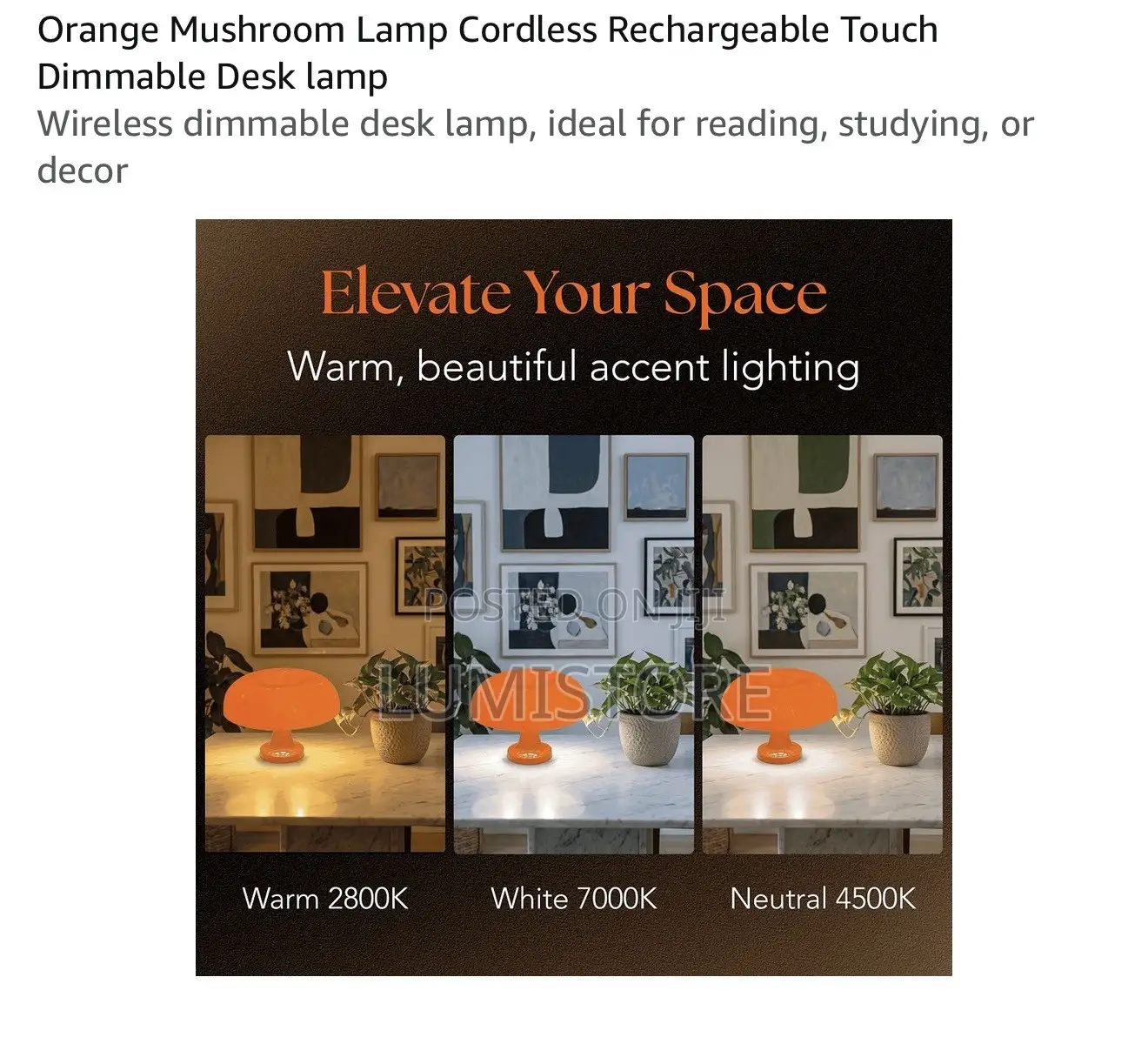 Mushroom Led Table Lamp