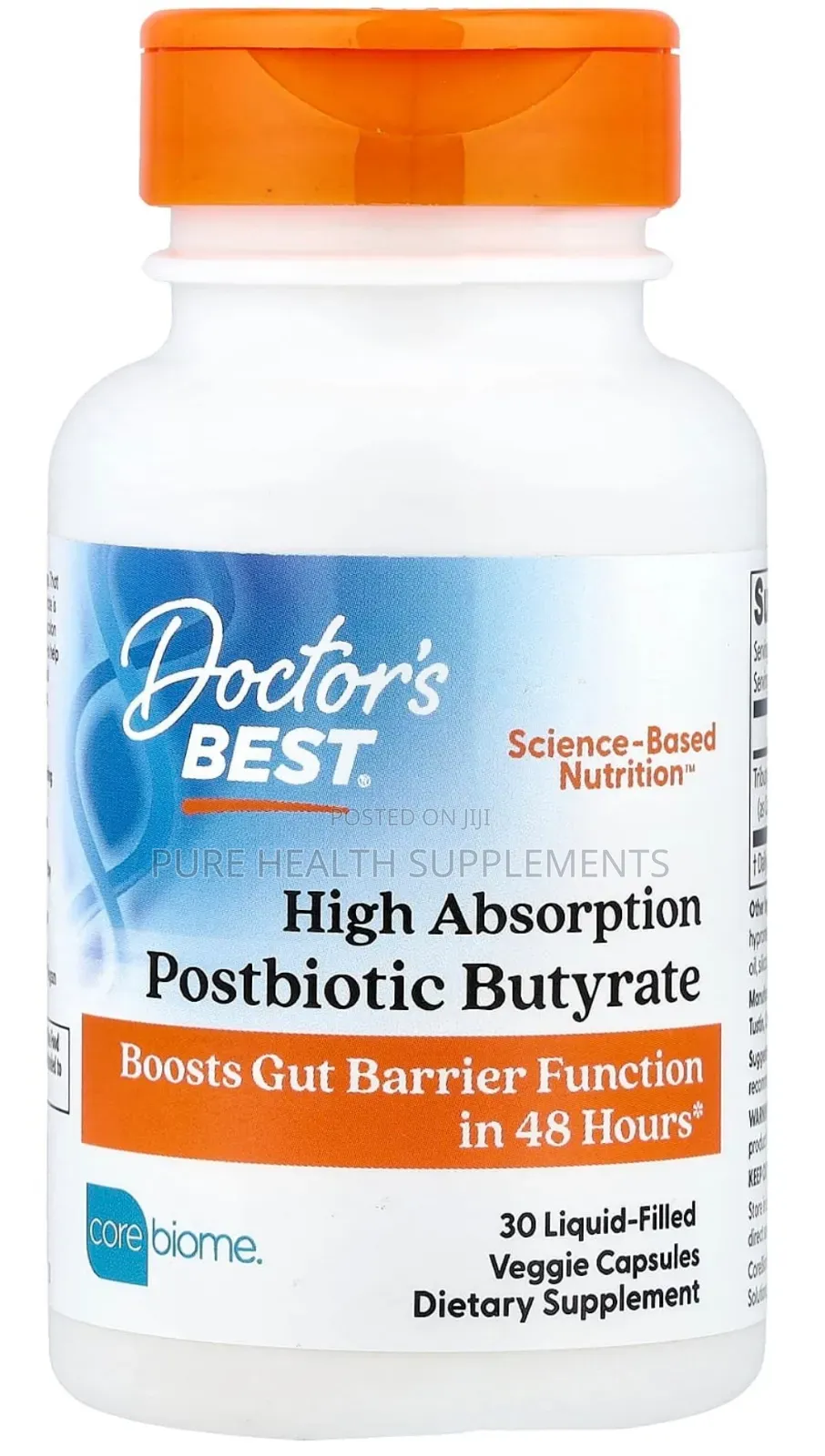 Postbiotic Butyrate, Trybutrin 300mg, Stomach/Gut Health, 30 Veg Caps