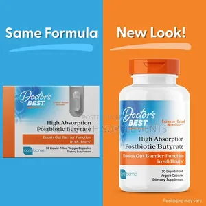 Postbiotic Butyrate, Trybutrin 300mg, Stomach/Gut Health, 30 Veg Caps