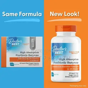 Postbiotic Butyrate, Trybutyrin 300mg, Stomach/Gut Health, 30 Veg Caps