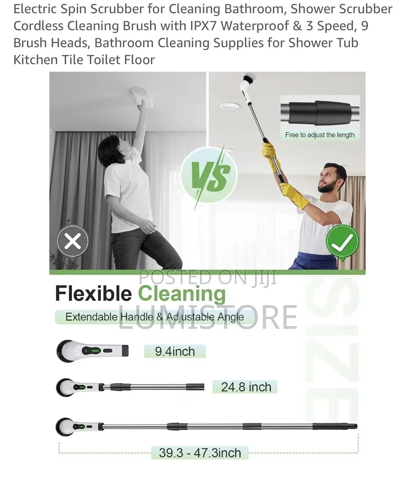 9 in 1 Multifunctional Electric Cleaning Brush