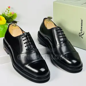 Richwanz Black Men Thick Sole Shoe