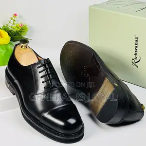 Richwanz Black Men Thick Sole Shoe