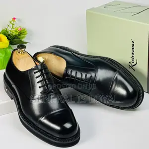 Richwanz Black Men Thick Sole Shoe