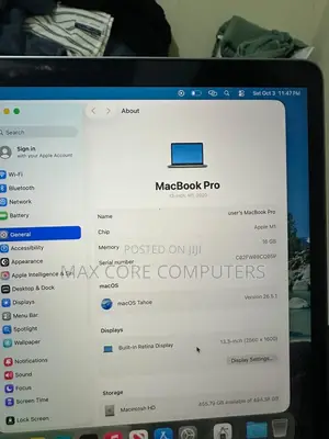 Laptop Apple MacBook Pro 2020 M1 16GB Apple M1 Pro SSD 512GB