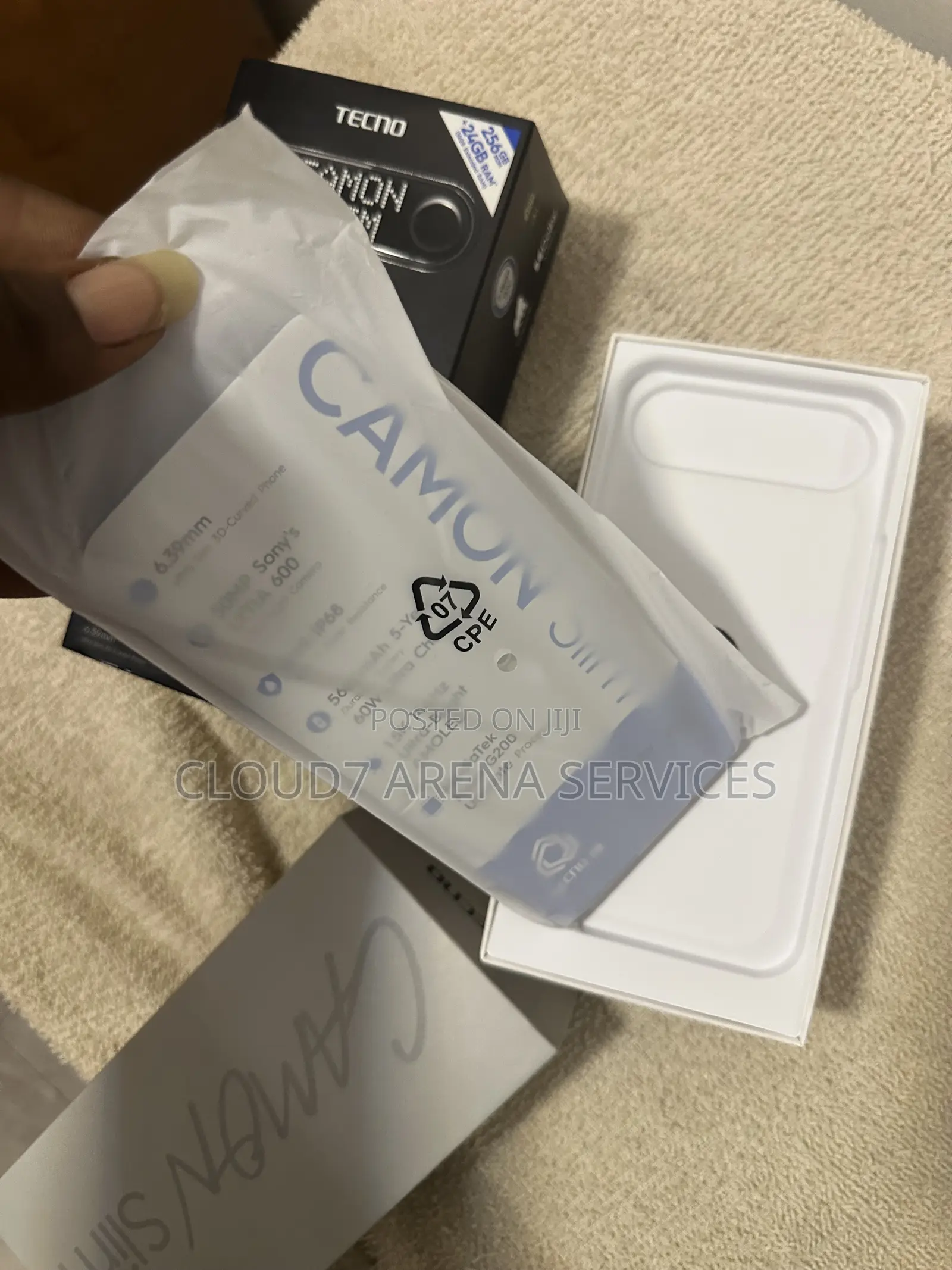 New Tecno Camon Slim 256 GB Black