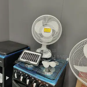 The Number One Rechargeable Fan With Solar Panels & Bulbs From Morgan