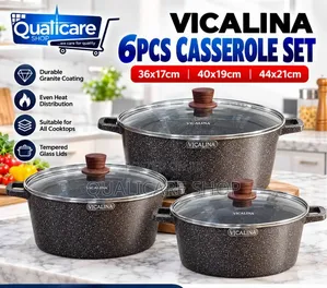 Cookware - Vicalina 6pcs Casserole Set - 36x17; 40x19; 44x21cm