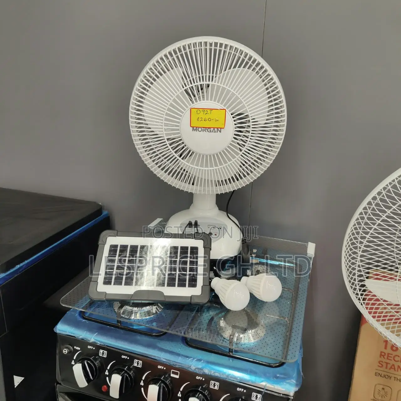 Enjoy Great Quality Rechargeable Morgan Solar Fan at an Amazing Price