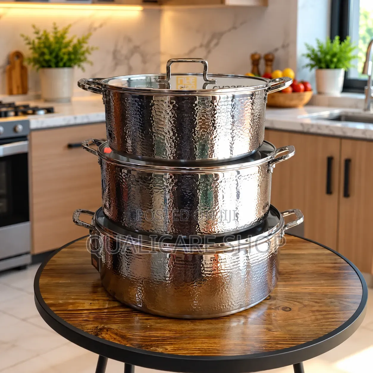 Triply 6pcs Stainless Steel Cookware (32, 36 40cm)