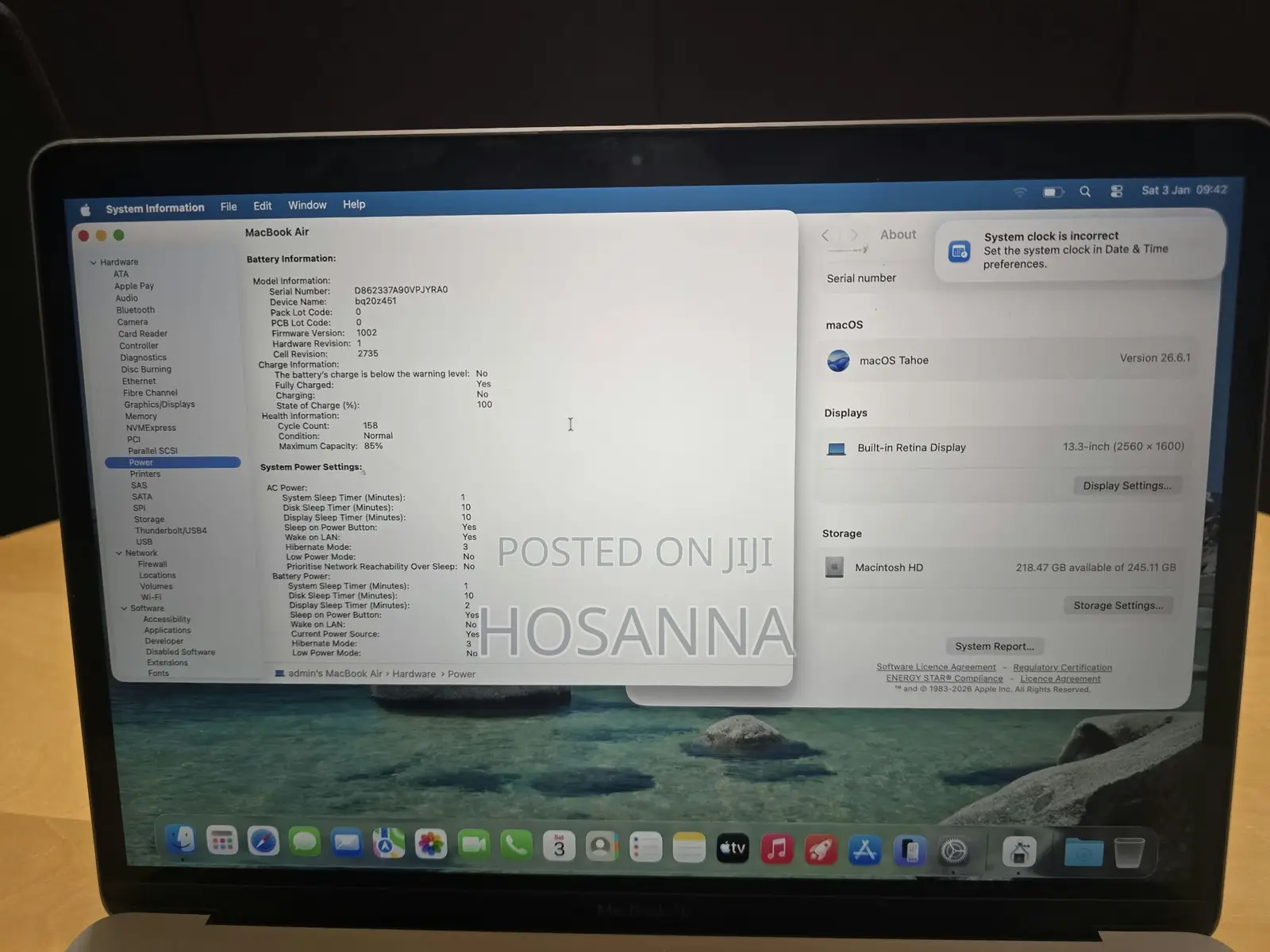 Laptop Apple MacBook Air 2020 M1 8GB Apple M1 SSD 256GB