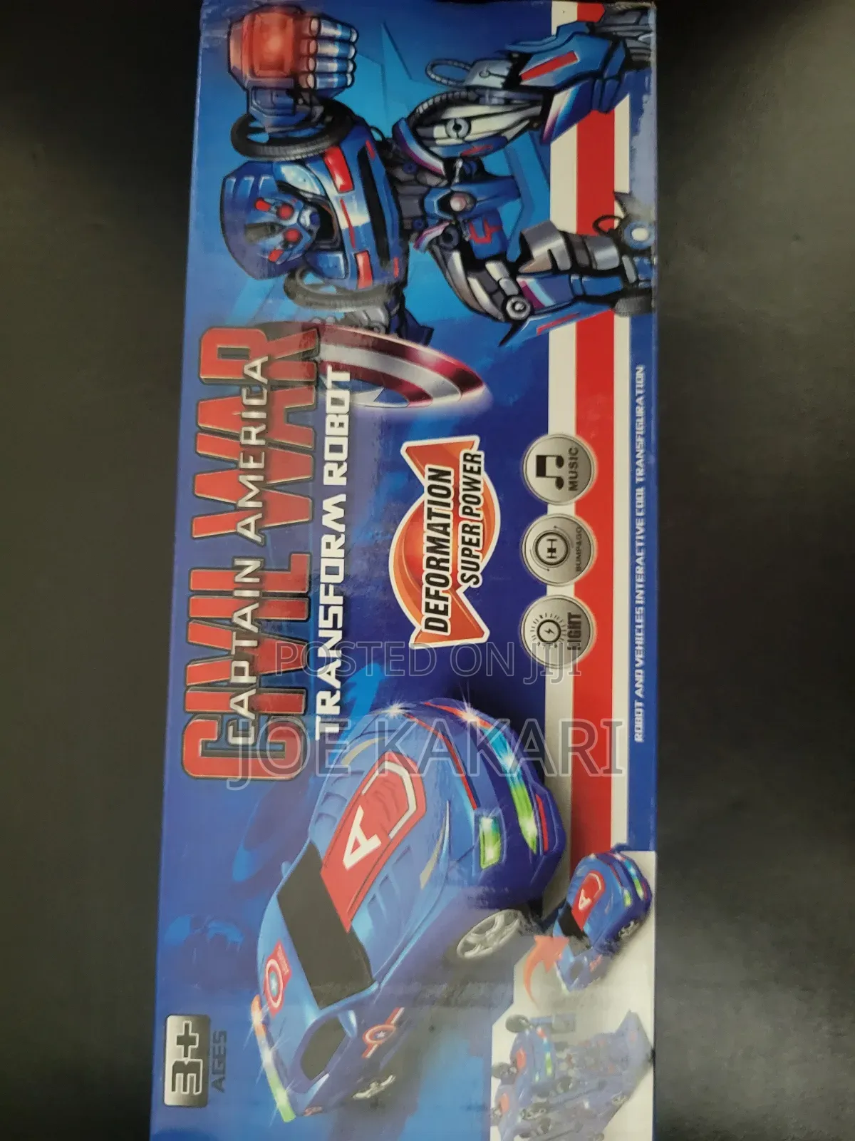 American Captain Transformation Robot
