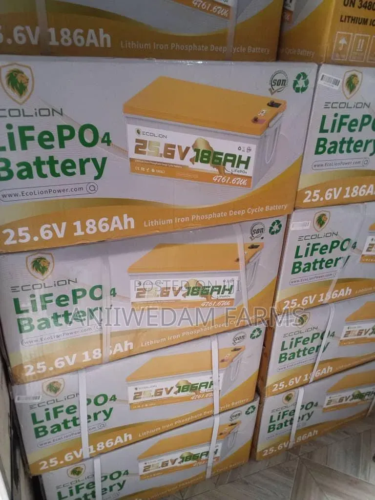 25.6v 186ah (4.7kwh) Lithium Battery