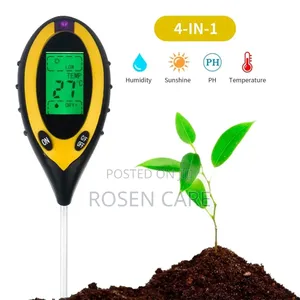 4-in-1 Soil PH Tester, Sunlight, Moisture and Temperature for Garden