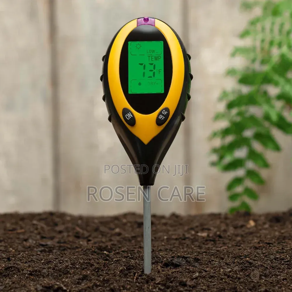 4-in-1 Soil PH Tester, Sunlight, Moisture and Temperature for Garden