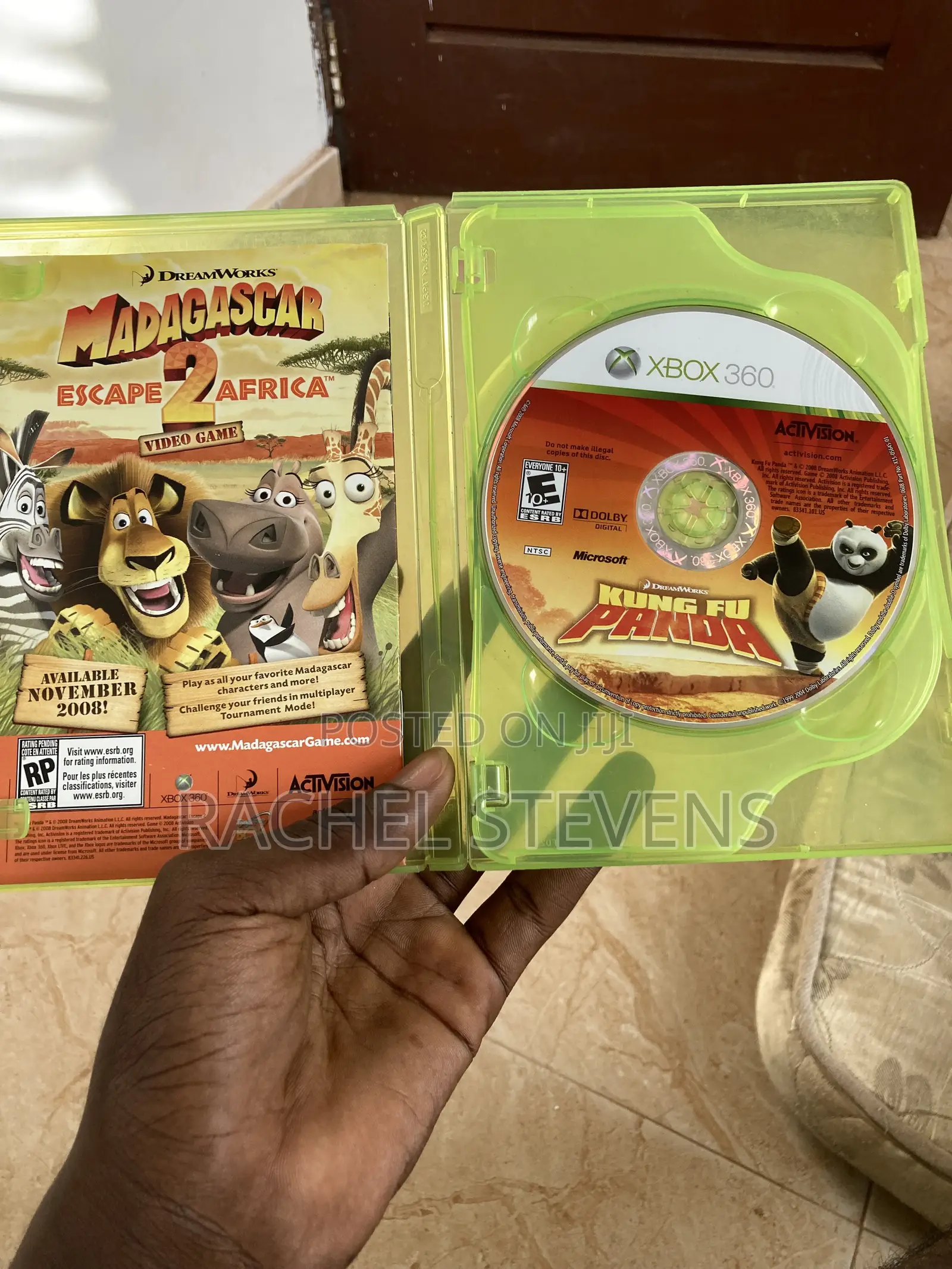 Xbox 360 Wireless Contoller With 2 Xbox 360 Games