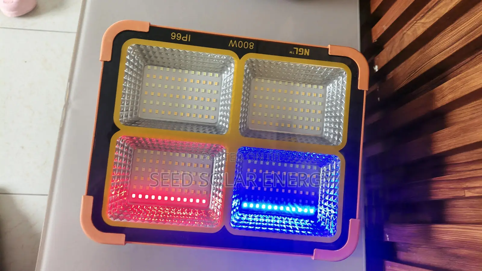 Solar Flood Light With Power Bank