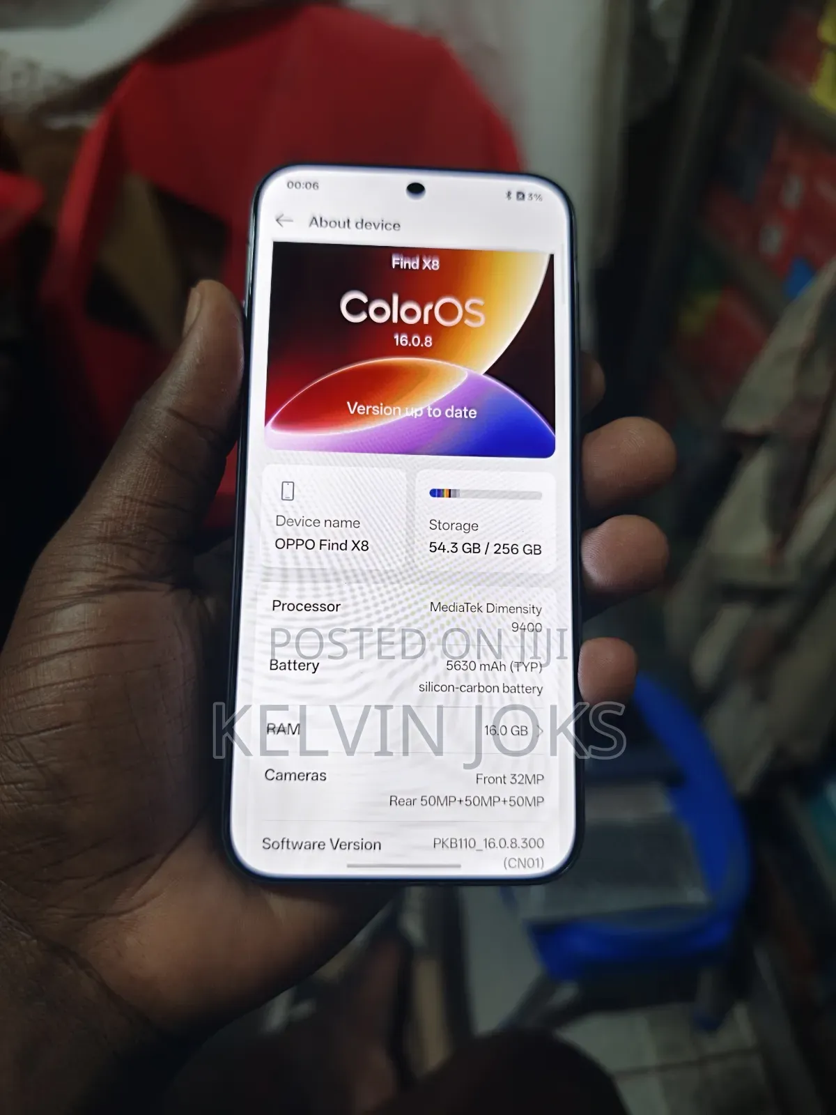 Oppo Find X8 256 GB Black