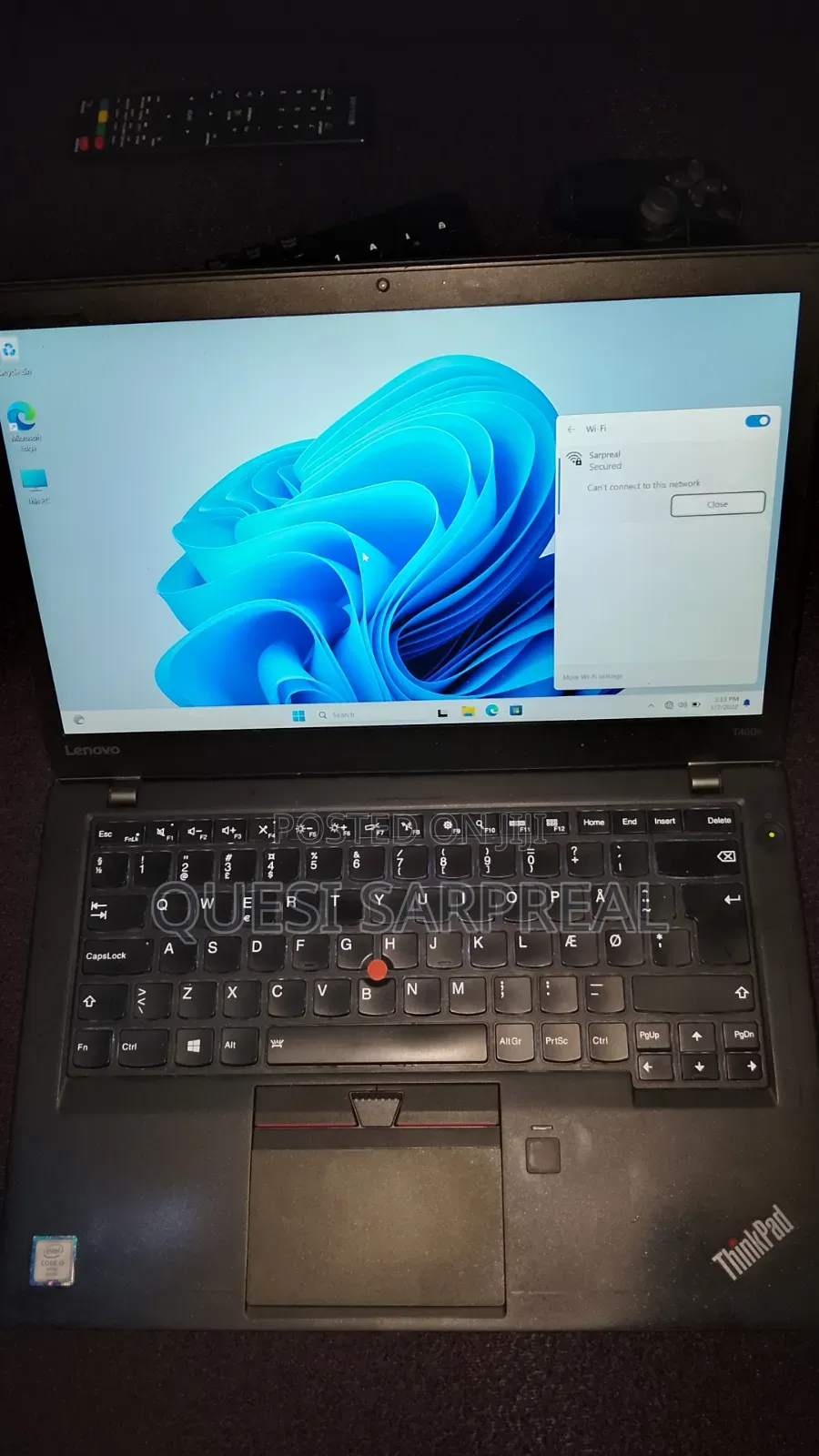 Laptop Lenovo ThinkPad T14 8GB Intel Core i5 SSD 128GB
