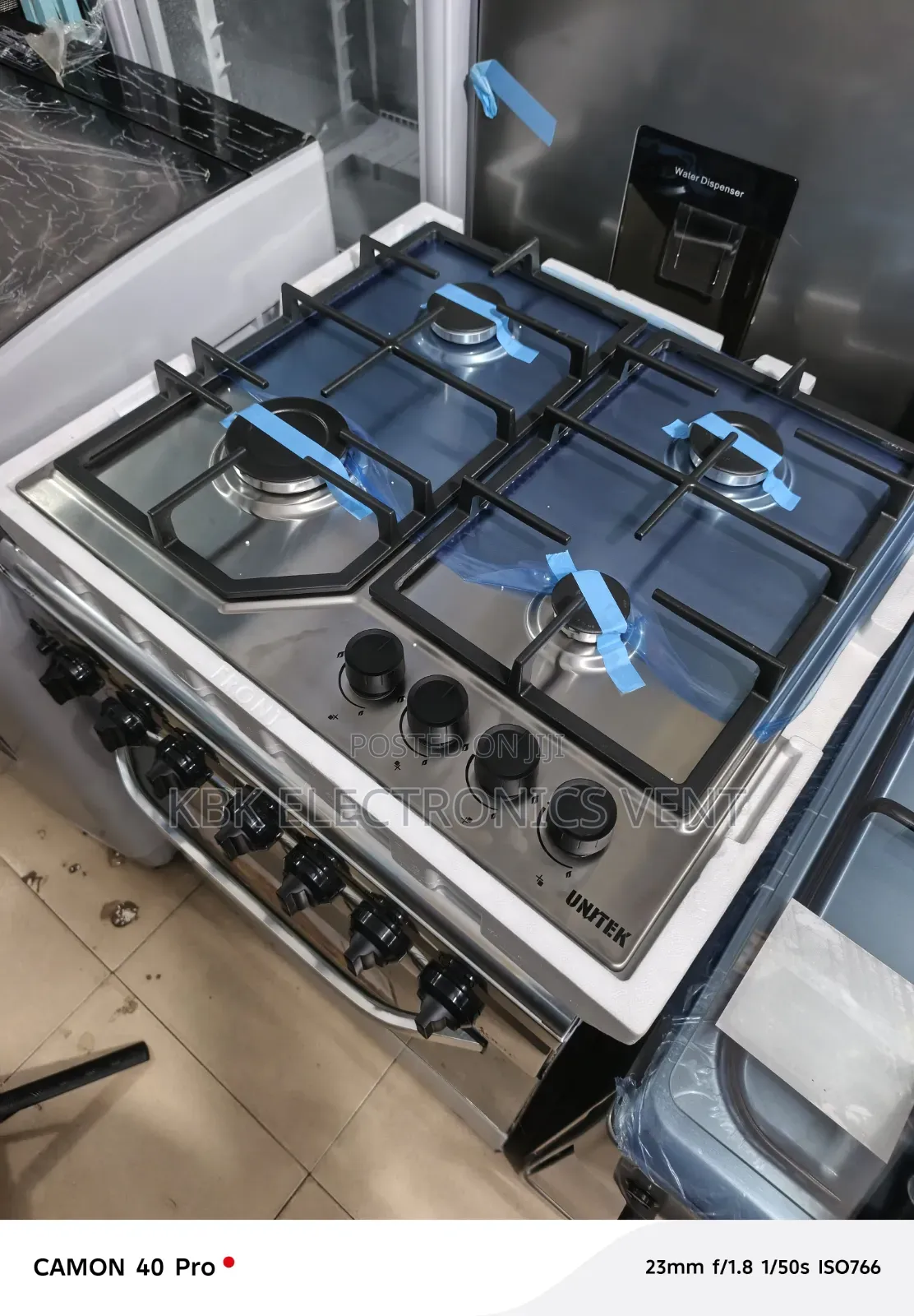 Unitek 60CM Stainless 4Burner Gas Job Stainless
