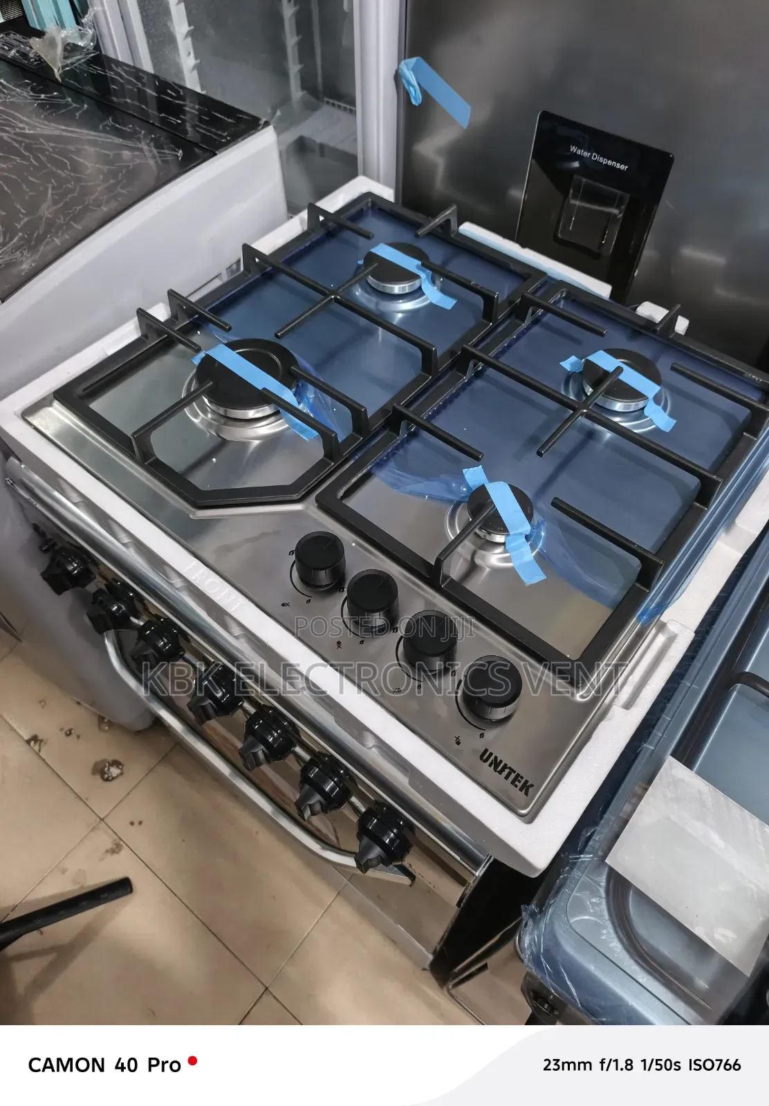 Unitek 60CM Stainless 4Burner Gas Job Stainless