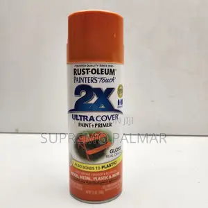 Rust-Oleum 2X Spray Paint 12oz – Gloss Real Orange Primer & Paint