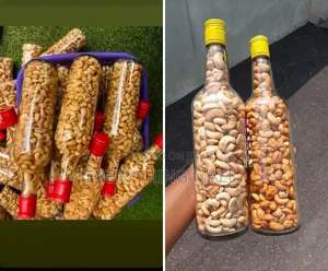 Premium Roasted Cashew Nuts in Glass Bottles (Fresh & Crunchy)