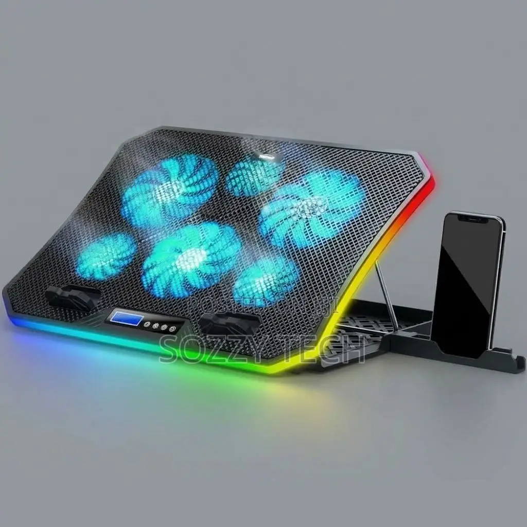 TopMate C12 Laptop Cooling Pad RGB Gaming Notebook Cooler for Desk/Lap