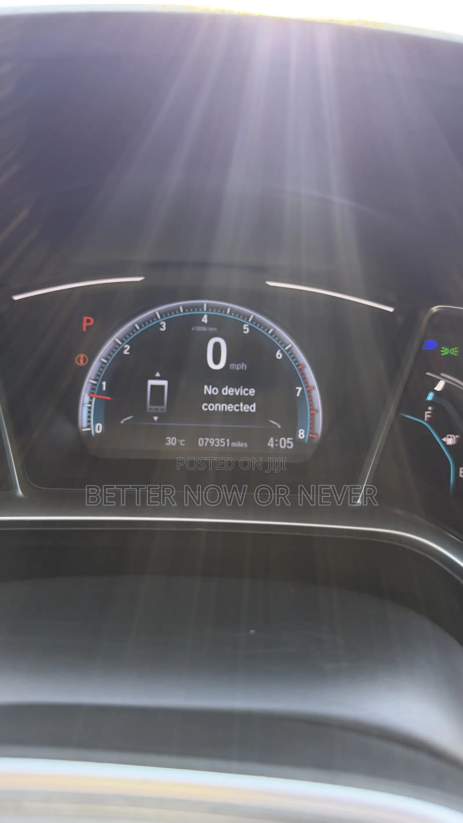 Honda Civic Touring Sedan 2019 Blue
