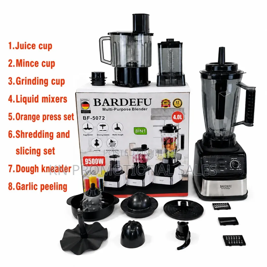 9500w Bardafu Blender - 8 in 1 Set