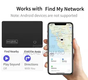 Ultra-Thin GPS Tracker Card (With Wireless Charging and Apple Find My)
